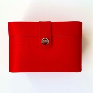 BRAND NEW SHISEIDO COSMETIC CASE VANITY RED BAG MAKEUP BAG BRAND MERCH MUA